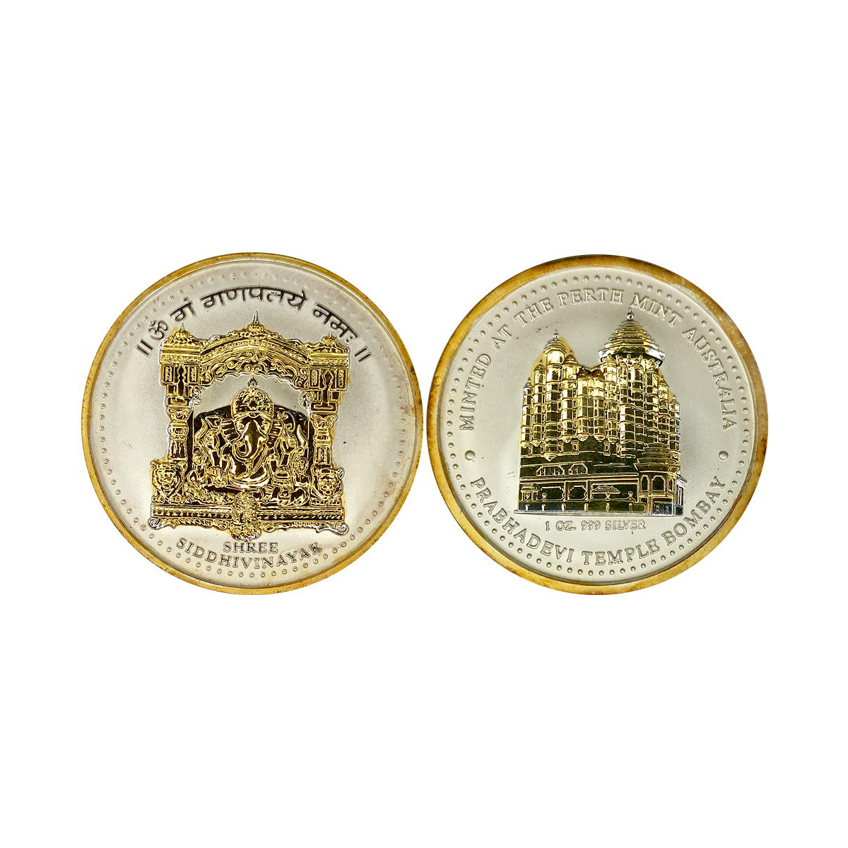 Perth Mint, Ounce, 31.6 g. Gold gilt&nbsp;&nbsp;on Silver, Proof, Frosted field and glazed