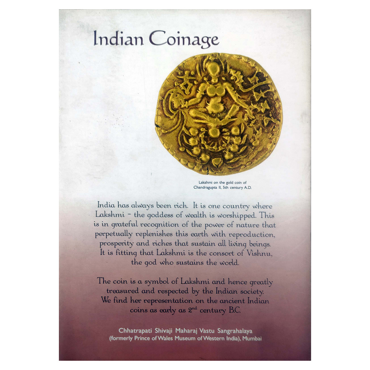 Paper, Book: Indian Coinage, published by the Chhatrapati Shivaji Maharaj Vastu Sangrahala