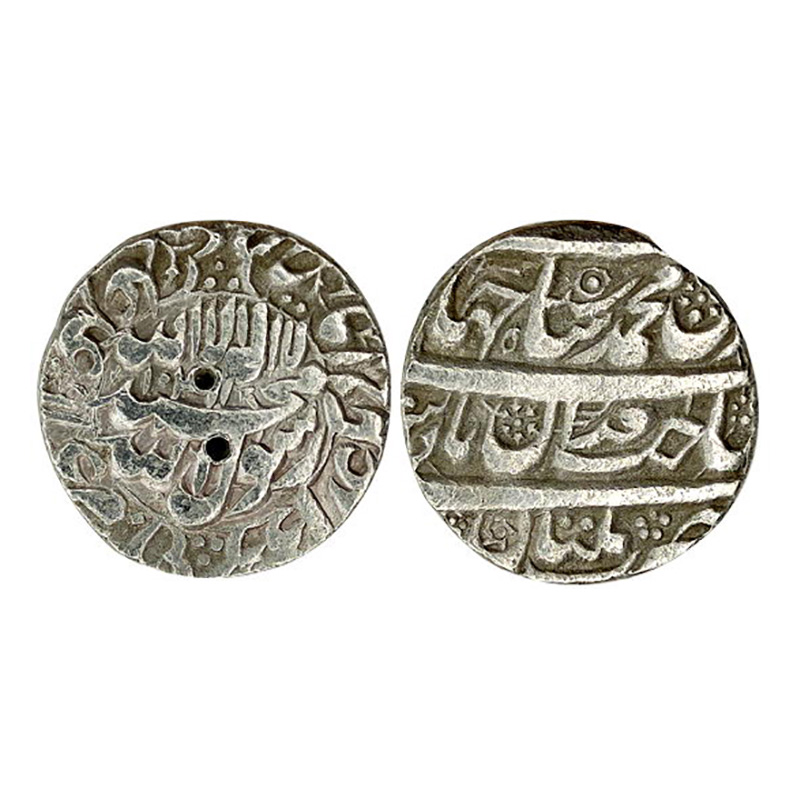 Shah Jahan, Rupee, Multan Mint, Silver. Obverse in circle and four lines type on rev. AH 1