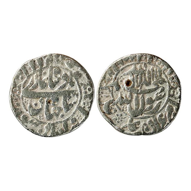 Shah Jahan, Rupee, Surat Mint, Silver. Both sides within circles, AH 1067, RY 3 (KM# 228.5