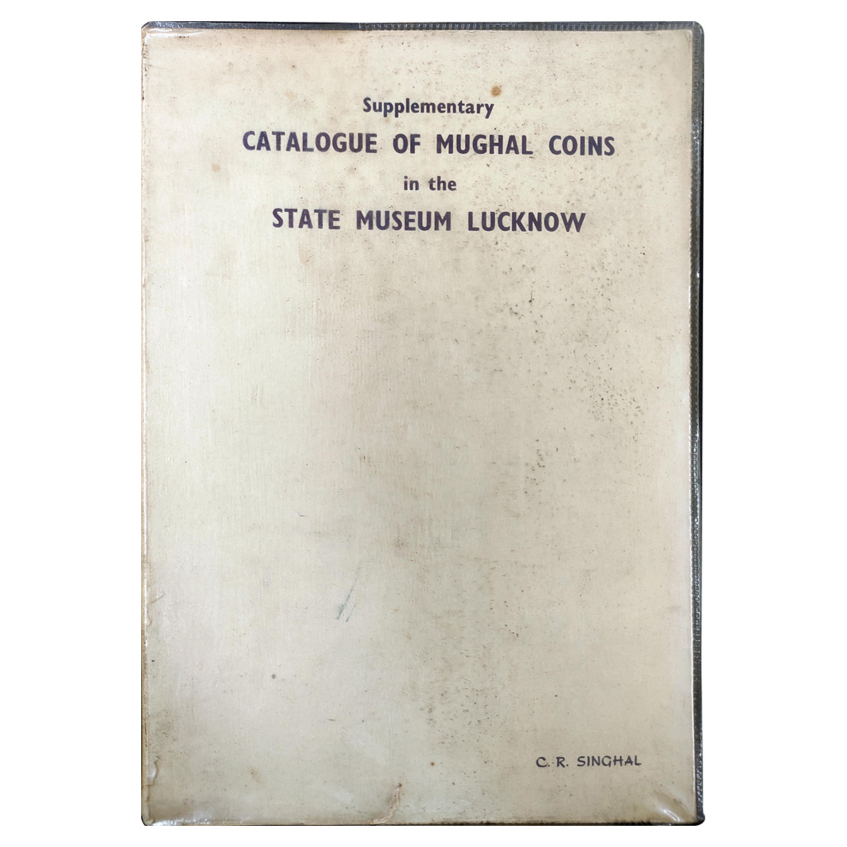 Paper, Book: Supplementary Catalogue of Mughal Coins in the State Museum, Lucknow, by C.R.