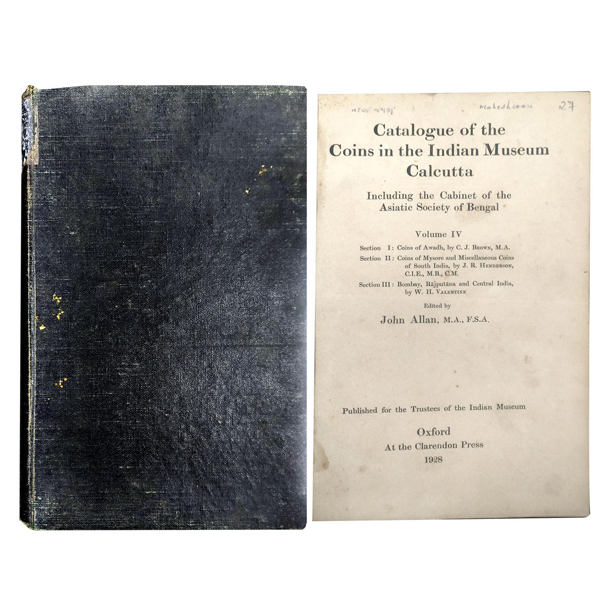 Paper, Rare Book: Catalogue of the Coins in the Indian Museum, Calcutta: Including the Cab
