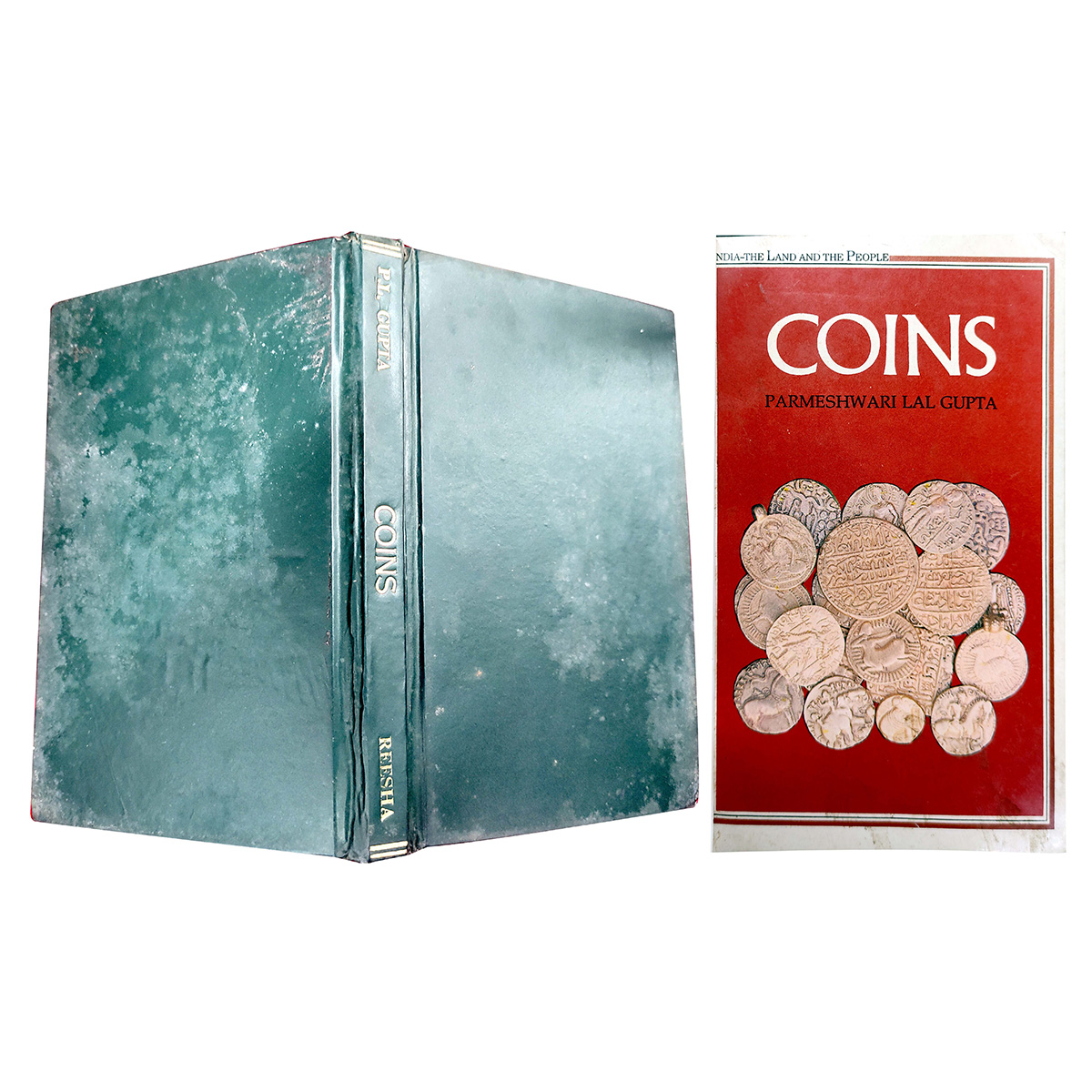 Paper, Rare Deluxe Book: Coins by Parmeshwari Lal Gupta, under the series, India – The Lan