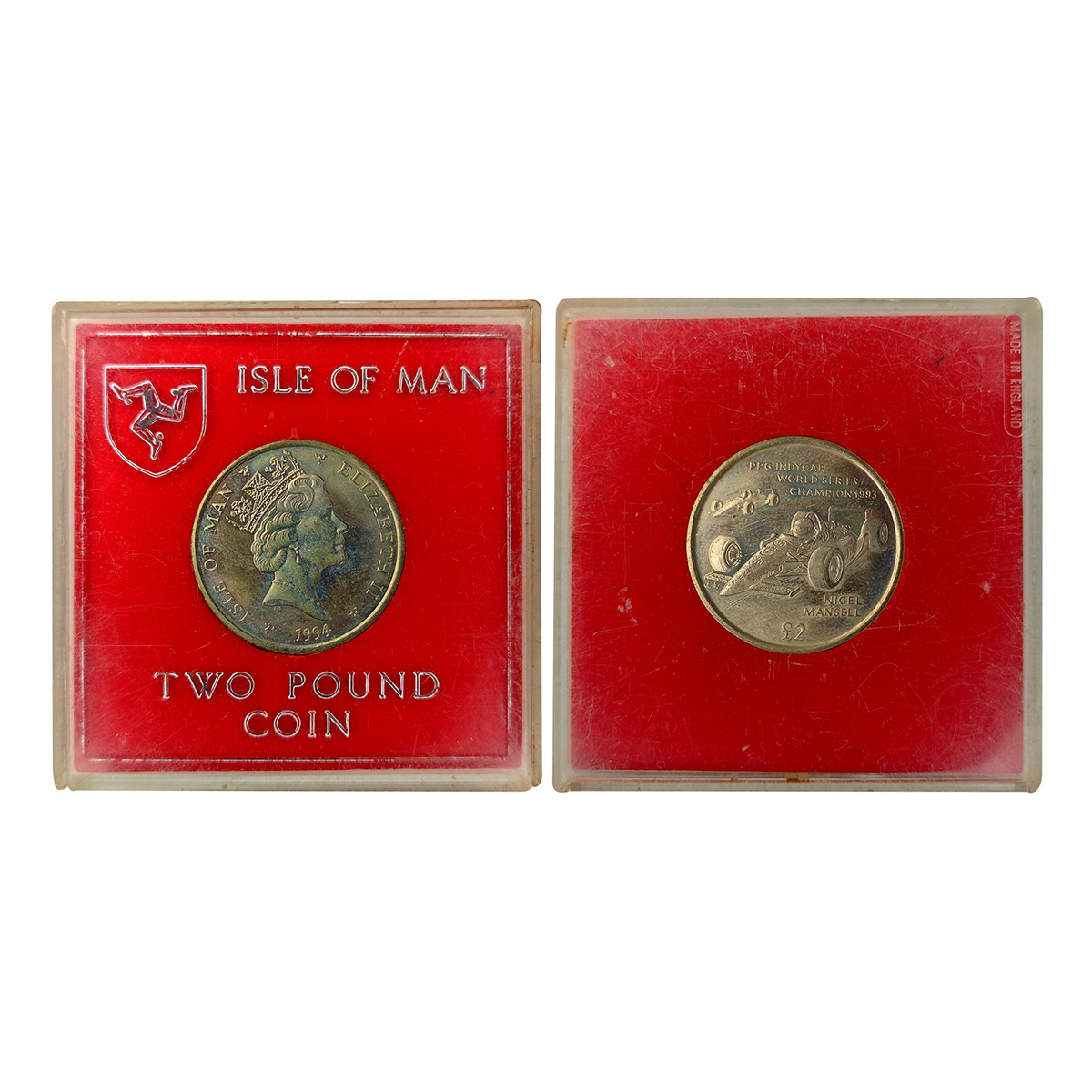 Cupro - Nickel, Isle of Man, Elizabeth II, 2 Pounds UNC, Copper-Nickel, bust of the Queen 