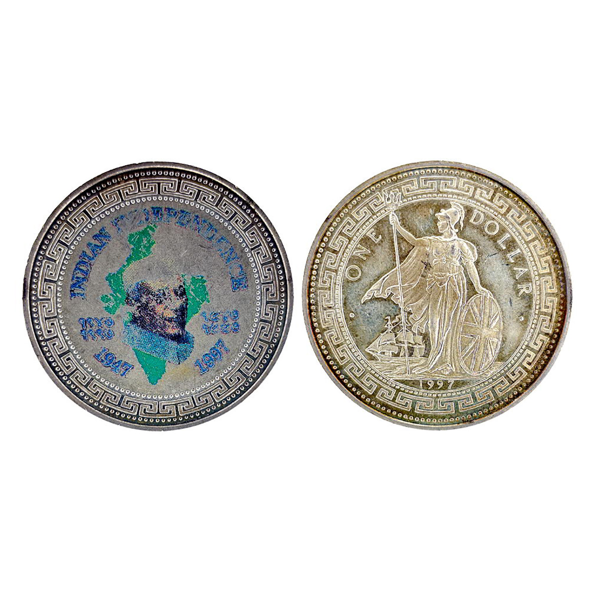 Golden Jubilee Dollar, Silver, 1 Oz, 1 Dollar coin design of 1927 with Goddess Britanica i
