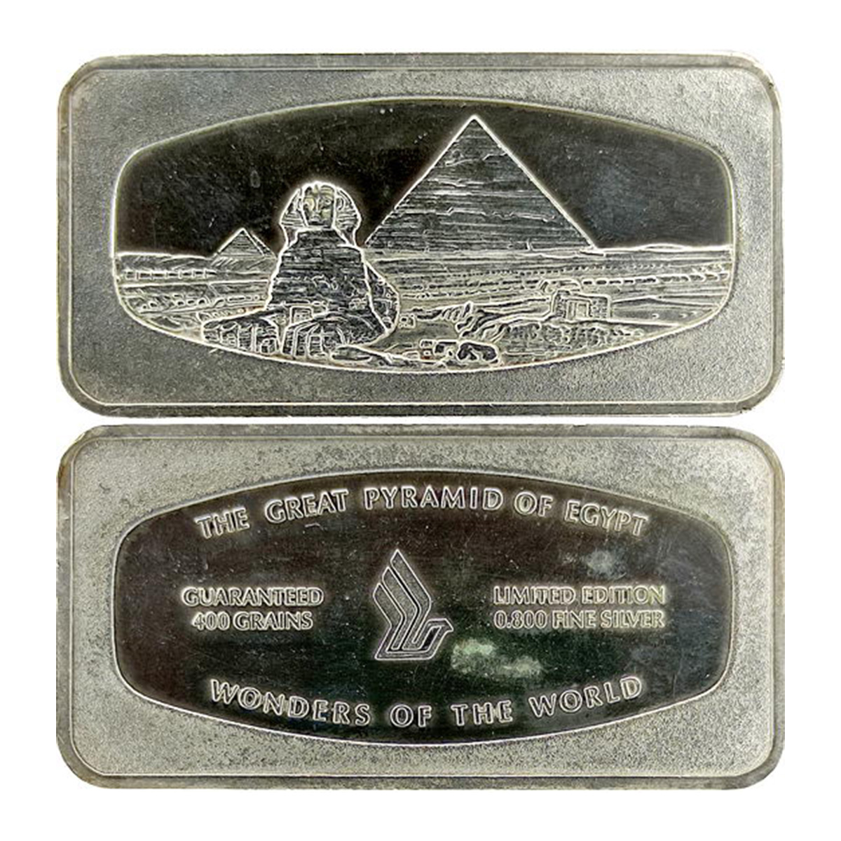 Singapore Airlines Wonders of the World Series, Silver, 25.66 g, Giza Pyramid and Spinx in