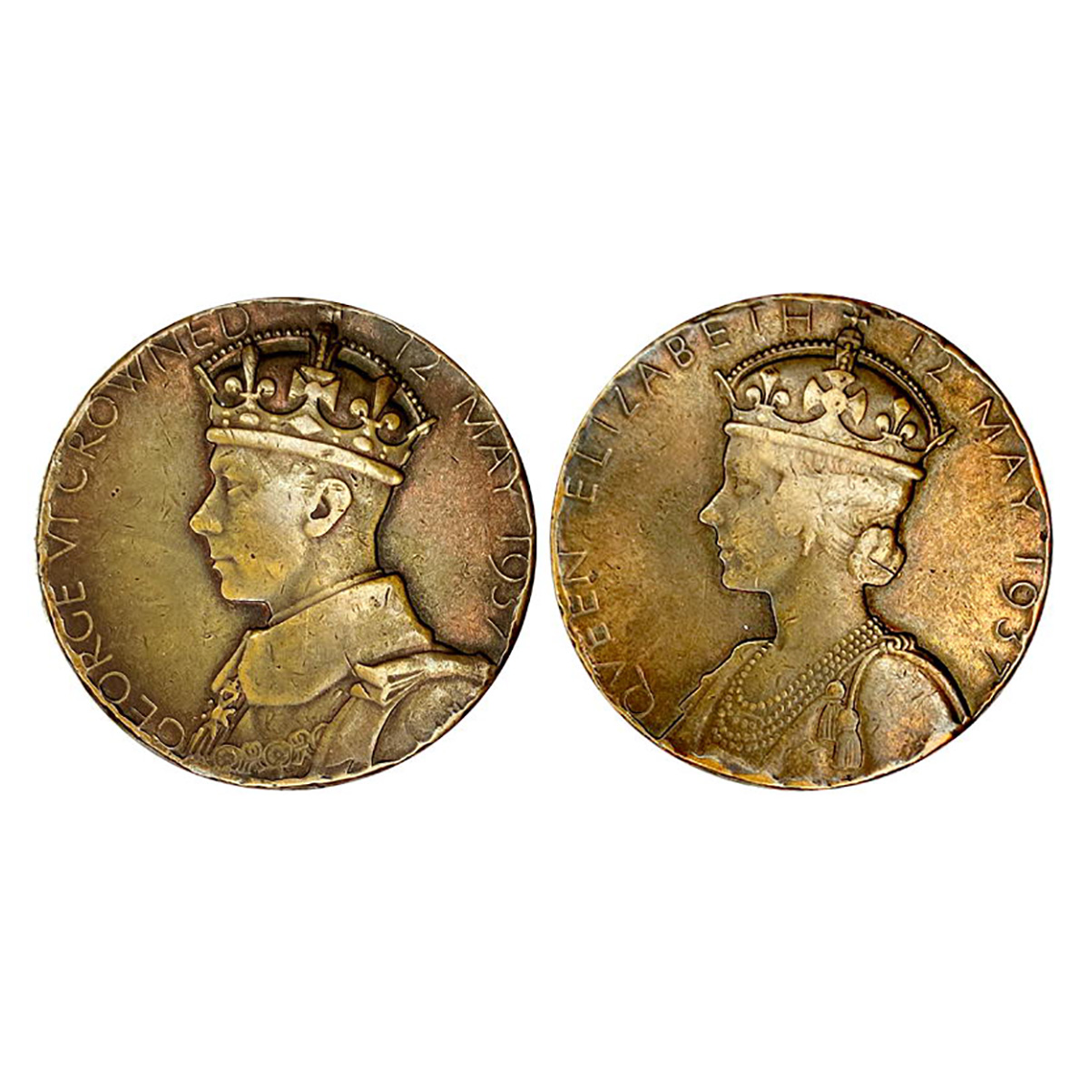 George VI, Copper, 18.64 g, Coronation Medal, bust and name of the King on obv. Bust and n