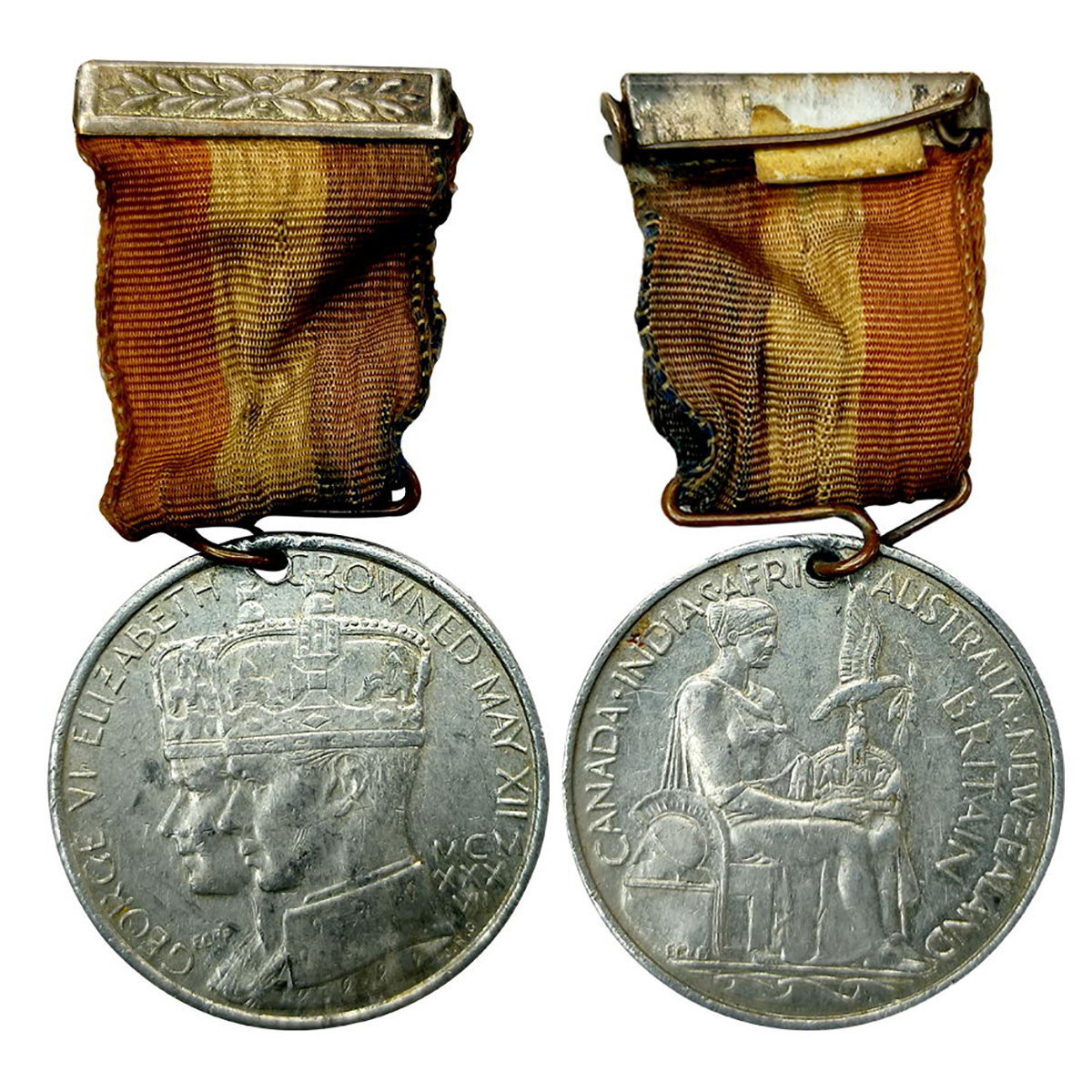 George VI, Aluminum, 7.82 g, Coronation Medal, conjoined busts of the King and Queen with 