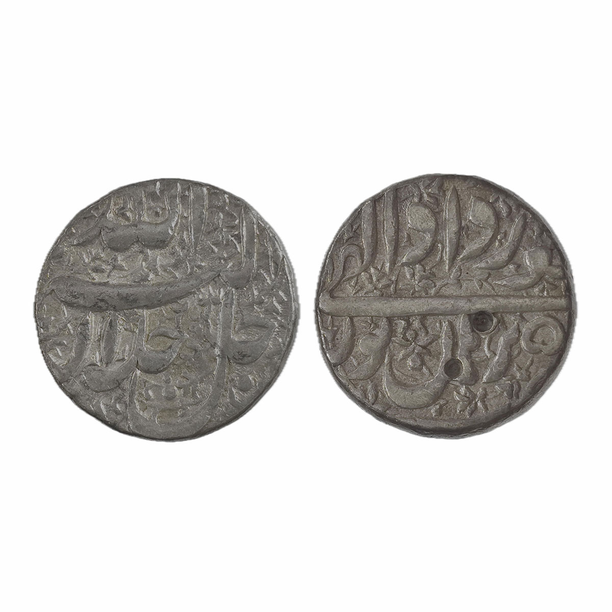 Akbar, Burhanpur mint, Silver, Rupee, Allahu Akbar type, Ilahi 50, the last year of the re