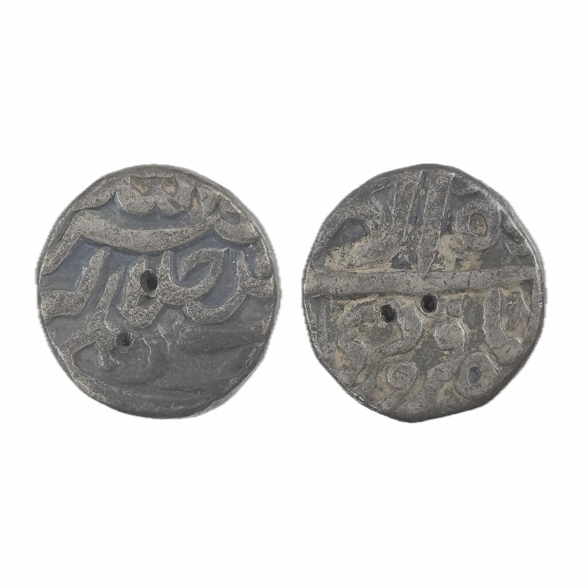 Akbar, Delhi mint, Silver, Rupee, Allahu Akbar type. Ilahi 50, the last and important year