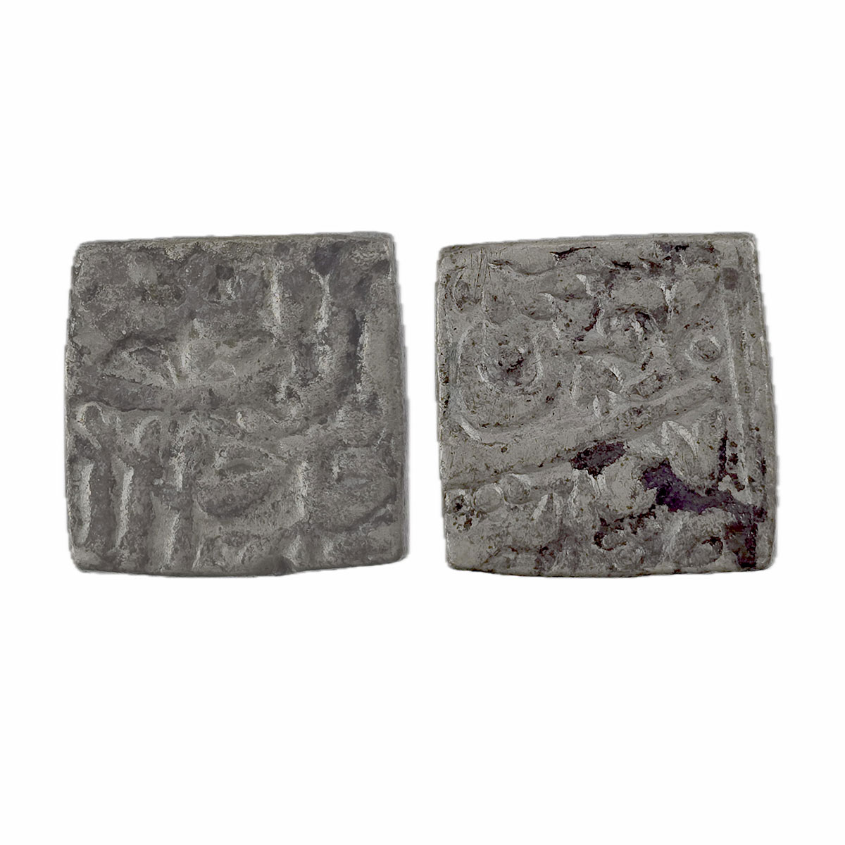 Akbar, Tatta mint, Silver, Square Rupee, Allahu Akbar type, Ilahi 47, Bahman Month with co