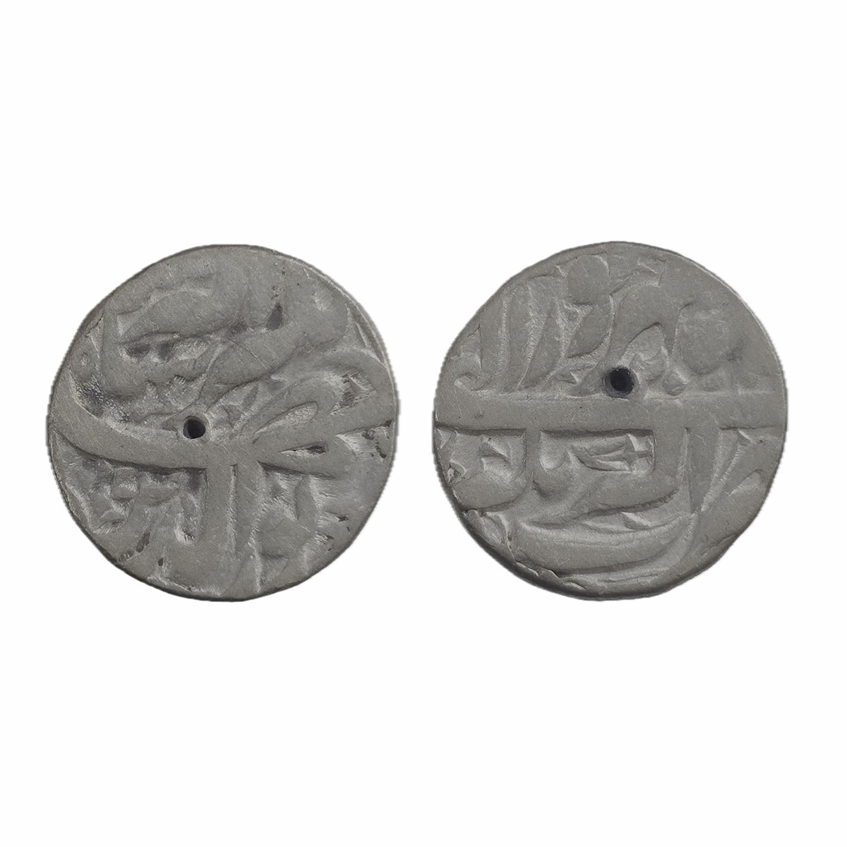 Jahangir, Akbarnagar Mint, Silver, Rupee, Nuruddin type, Sward as a mint mark within the m