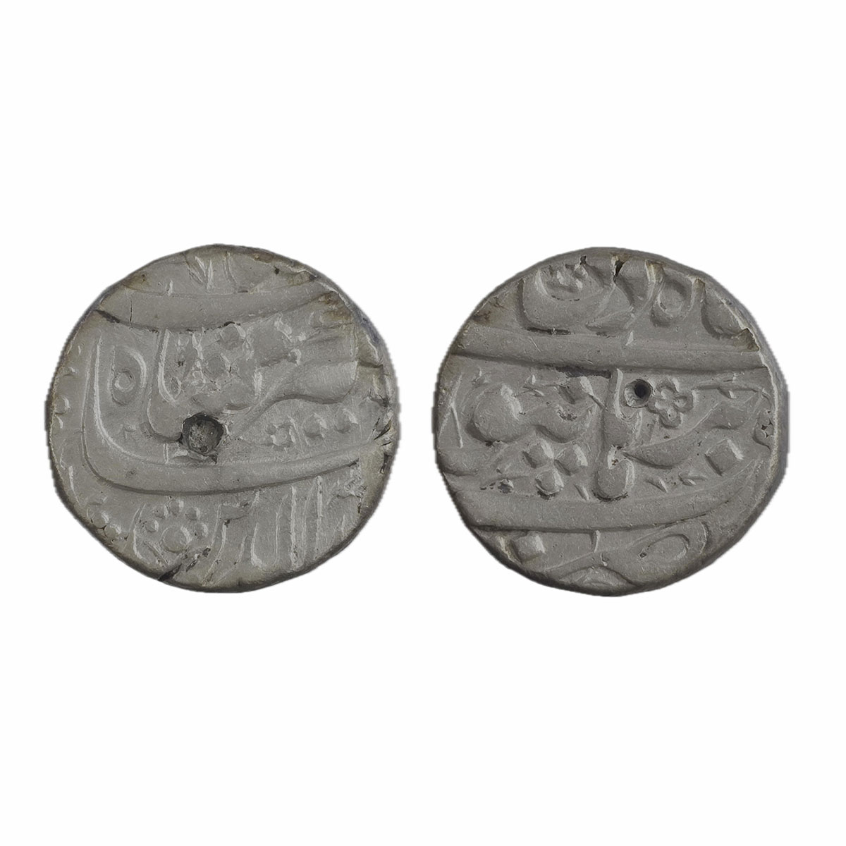 Jahangir, Burhanpur Mint, Silver, Rupee, Nuruddin type, Di Month. Test marks, About Extrem
