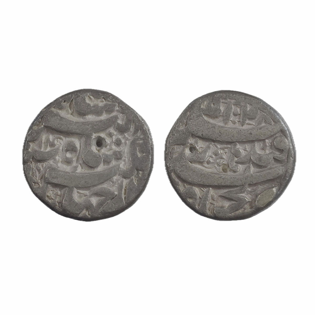 Jahangir, Qandhar Mint, Silver, Rupee, AH 1028, RY 14; Dumpy flan. Deep Strike, No Test ma