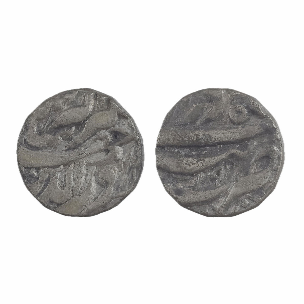 Jahangir, Tatta Mint, Silver, Rupee, Nuruddin type, Azar Month, RY 19; No Test marks, Extr