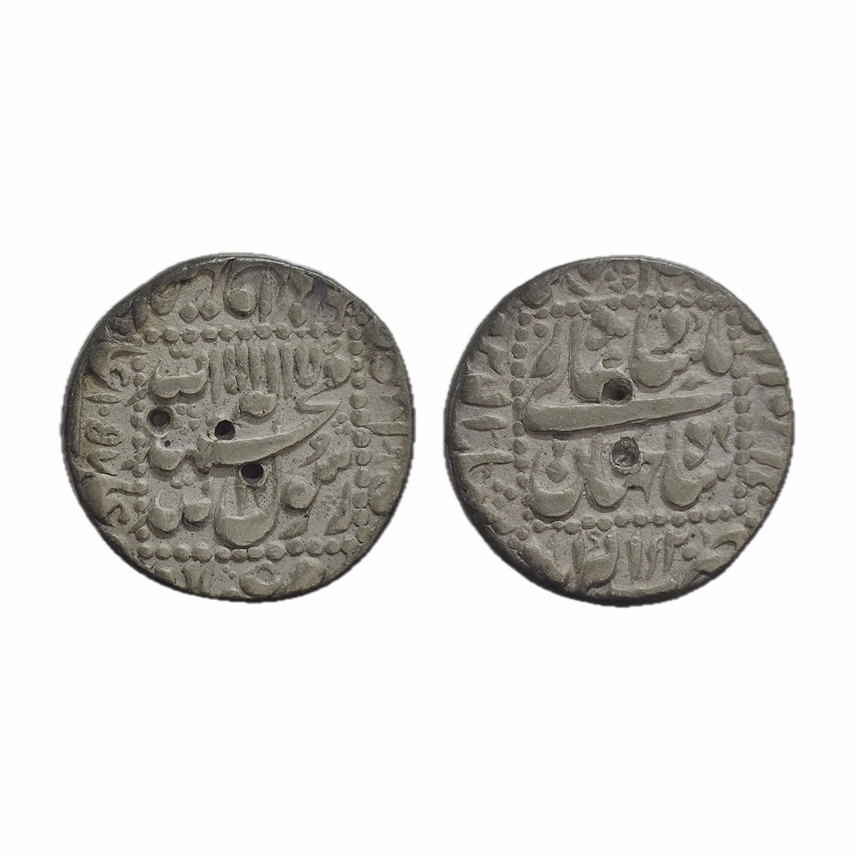 Shah Jahan, Akbarabad Mint, Silver, Rupee, Dotted-Square-area type with complete mint name