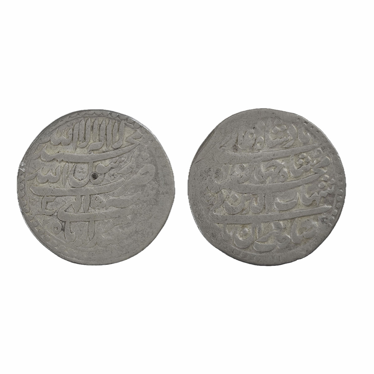 Shah Jahan, Patna Mint, Silver, Rupee, four-lines type with complete mint name in the thir