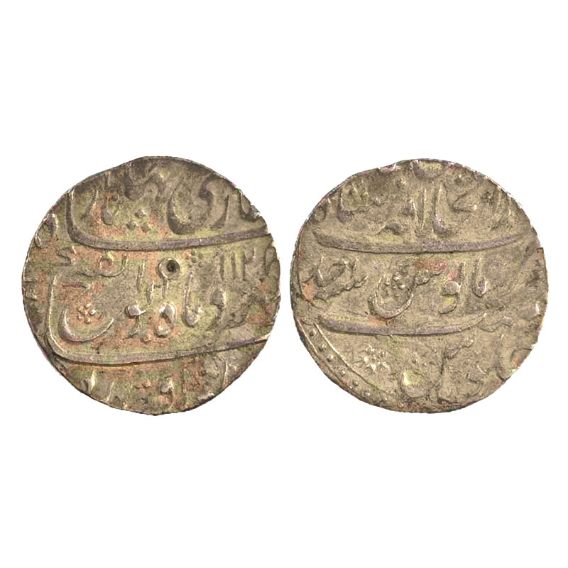 Jahandar Shah, Rupee, Shahjahanabad Dar ul Khilafat Mint, Silver. Abu al Fath type, Mint n