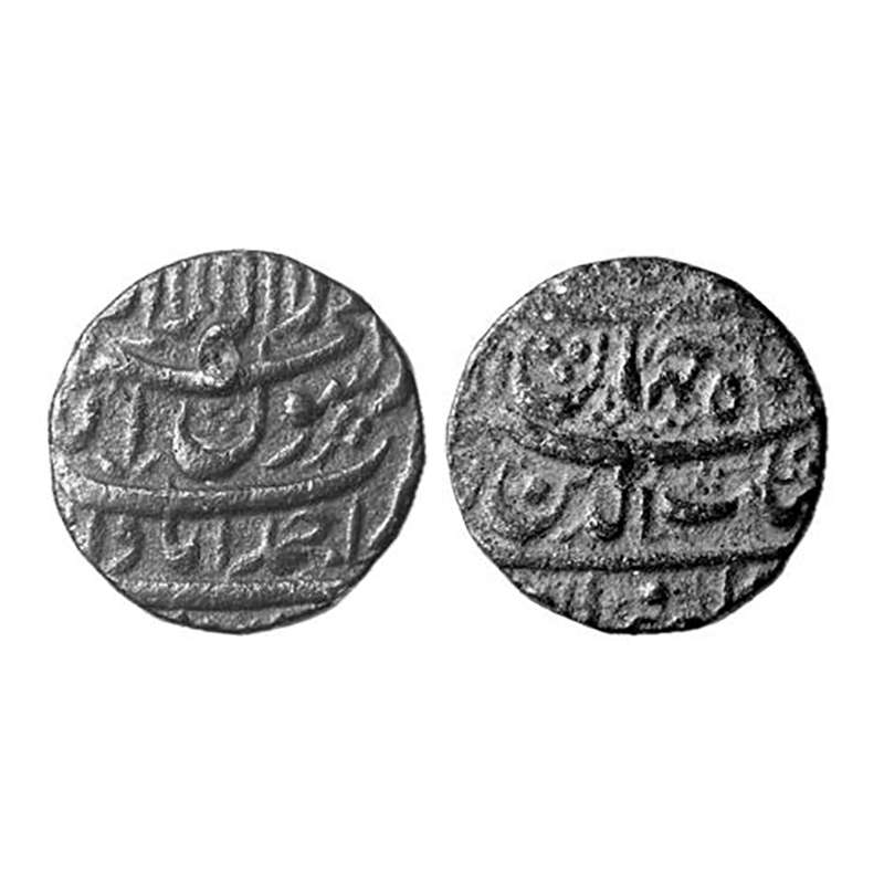 Shah Jahan, Ahmedabad Mint, Group 20, four-lines on either type, Silver, Rupee. Kalima and