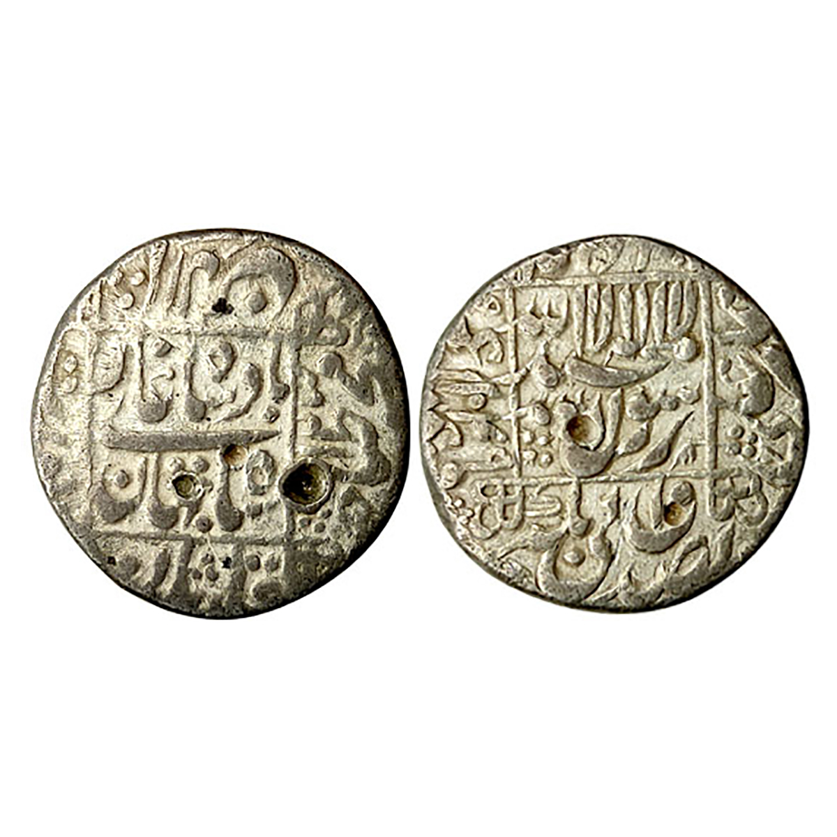 Shah Jahan, Surat Mint, Silver, Rupee, Group 1, mint name in the laft margin on reverse, A