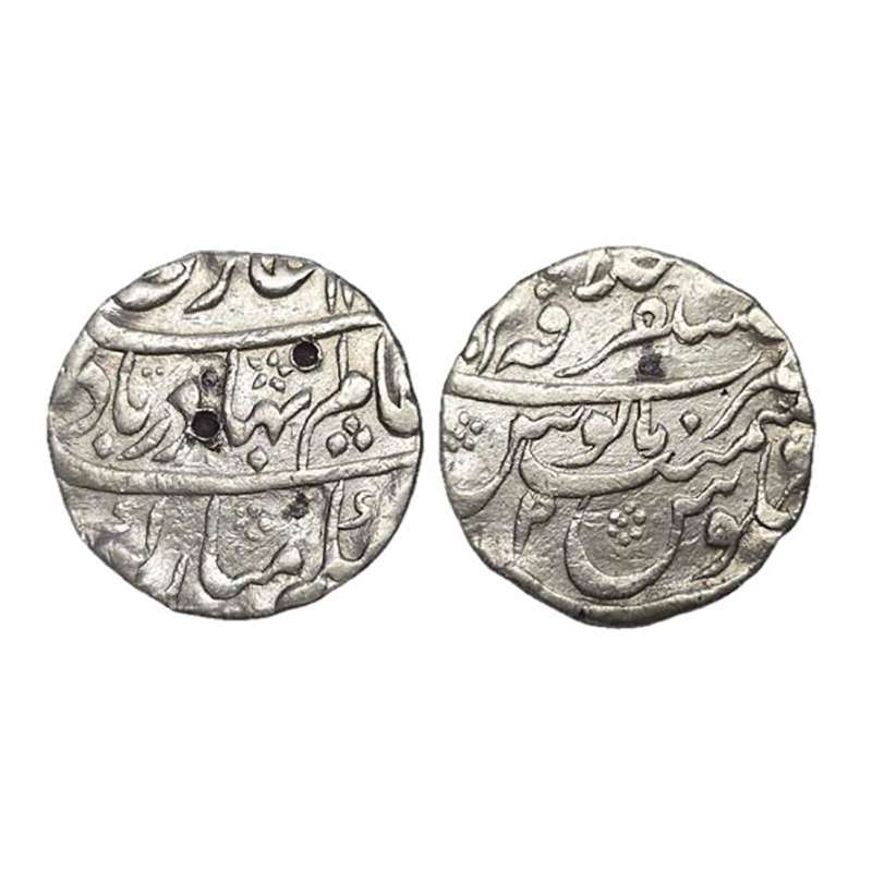 Shah Alam Bahadur I, Ajmer mint, Mustaqir-ul-Khilafat Ajmer, Silver, Rupee, Mint name at t