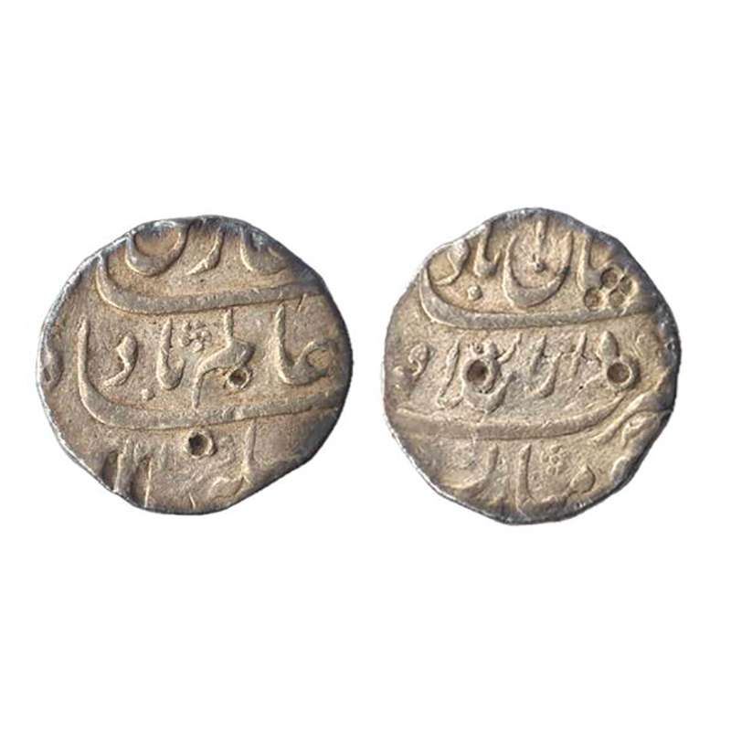 Silver, Shah Alam Bahadur I, Shahjahanabad mint, Dar ul Khilafat Shahjahanabad mint name a