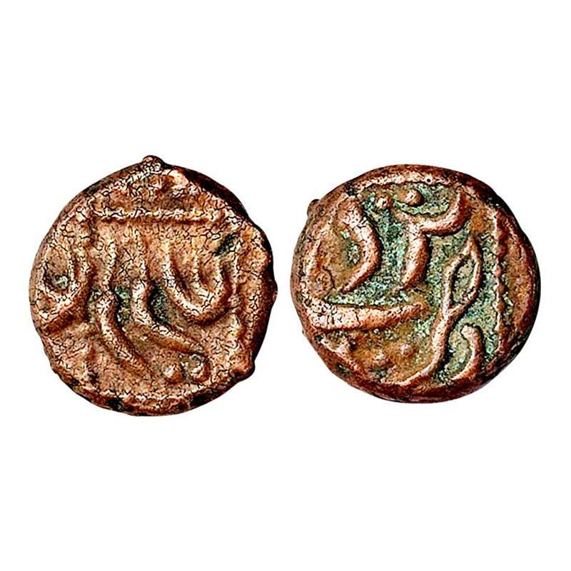 Alamgir II, Tiruvadi Mint, Copper, 2.73 g, ¼ Paisa, name of the ruler Alamgir written in a