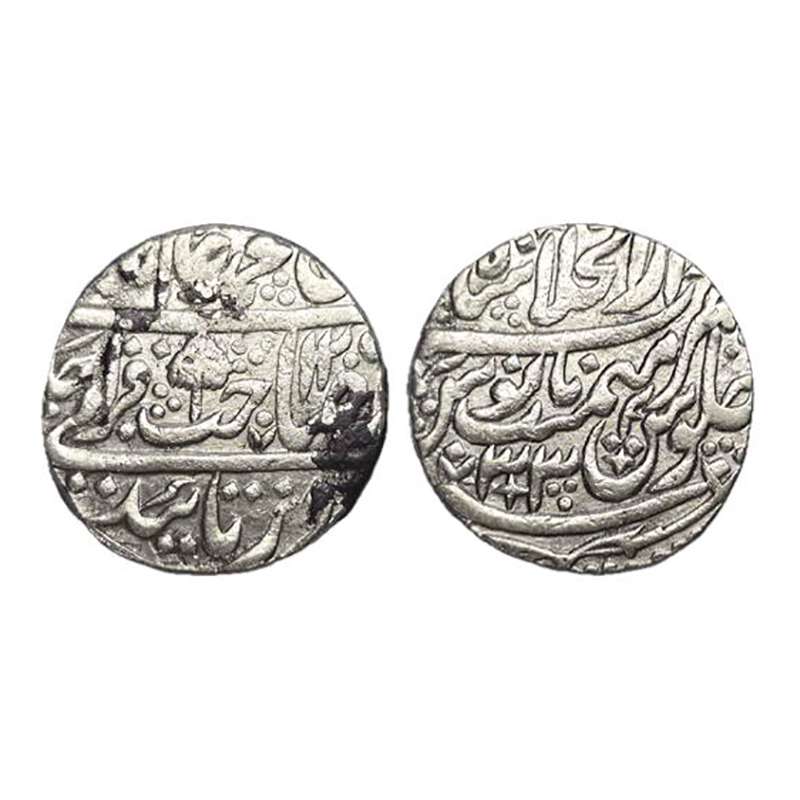 Silver, Shah Alam II, Shahjahanabad mint, Dar ul Khilafat Shahjahanabad mint name on top o