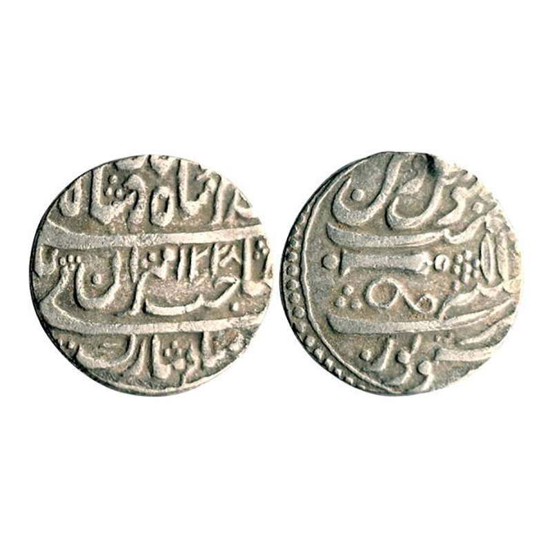 Gwalior, Daultat Rao (AD 1794-1827), Silver, Rupee, Sheopur Mint, RY 11, in the name of Mu