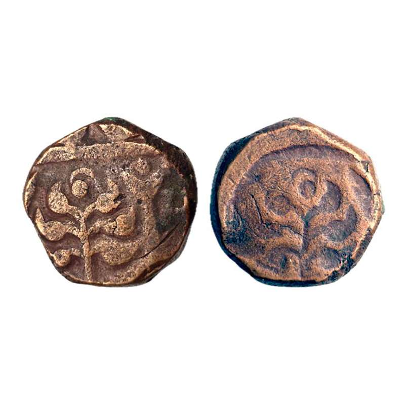 Jaipur, Error Lakhi Paisa, Copper, 17.63 g, in the name of Shah Alam II type, a Jhar or a 