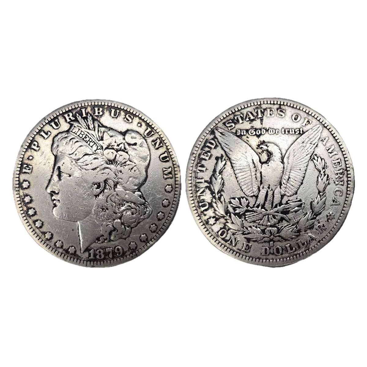 USA, Morgan Dollar, 1879 S, Silver, 26.1 g. San Francisco Mint. Very Fine. Rare mint. ...