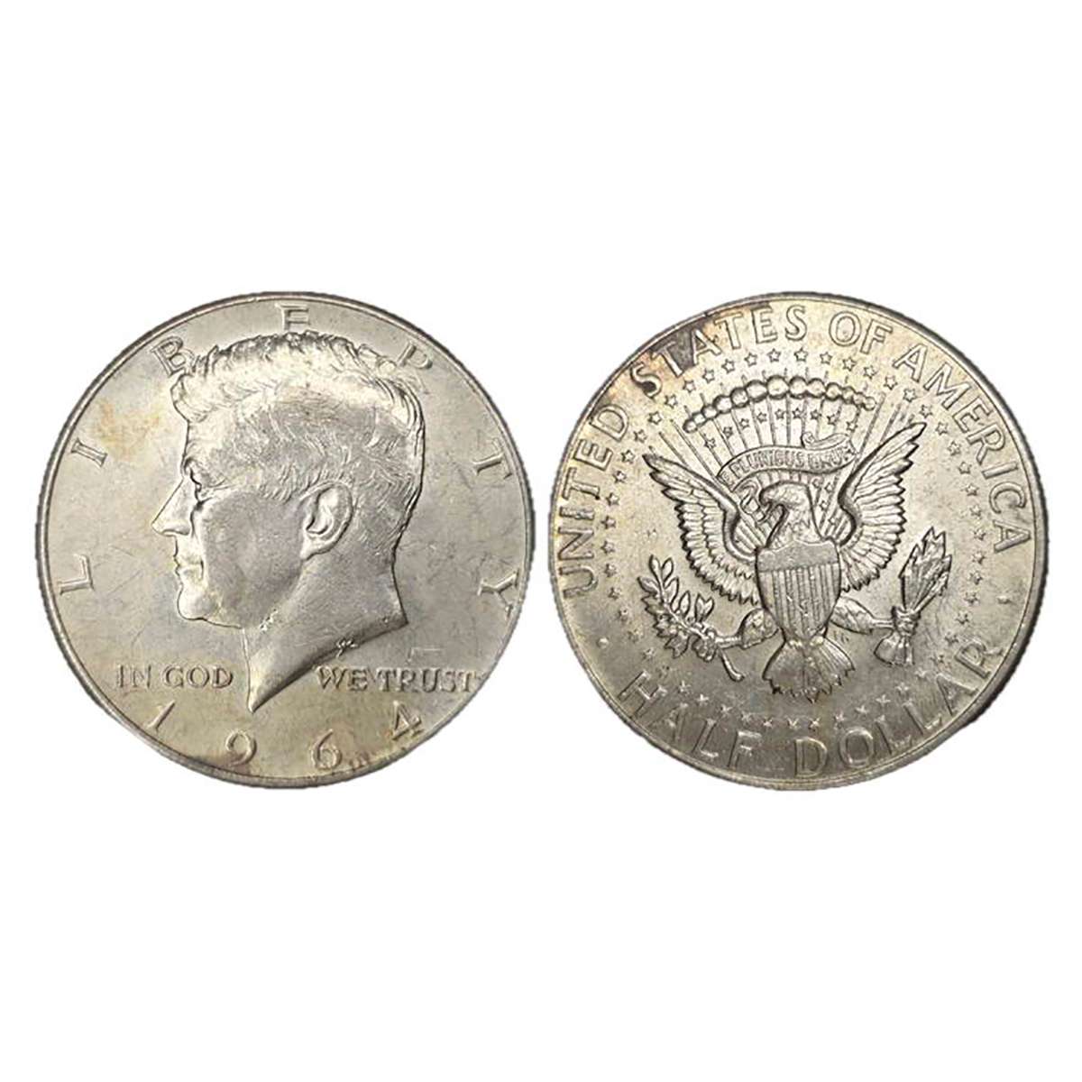 USA, Kennedy ½ Dollar, Silver, 12.5 g. 1964. B UNC. Scarce. ...