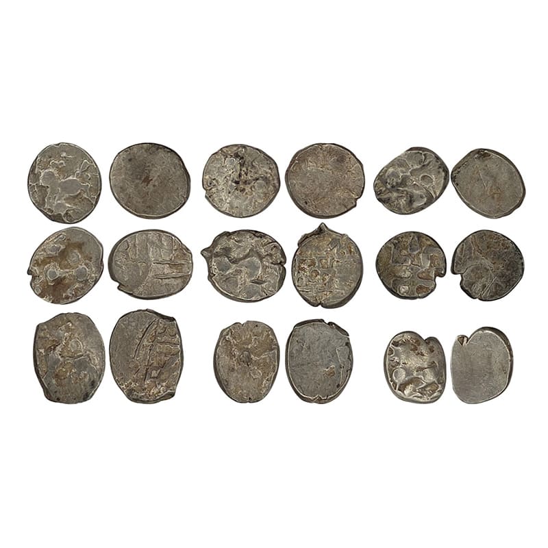 Yadavas of Devagiri (c. 10th centuryAD), Silver (9), 0.24, 0.23, 0.23, 0.23, 0.23, 0.22, 0