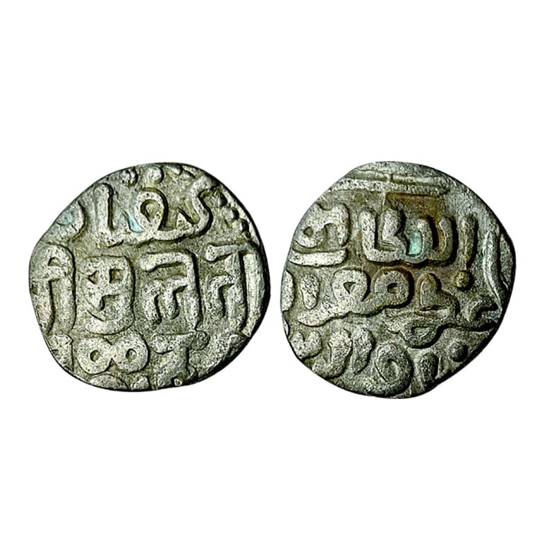 Delhi Sultanate, Muiz-ud-din Kaiqubad (AD 1287-1290), 3 Gani, Billon, 3.47 g, as-sultan al