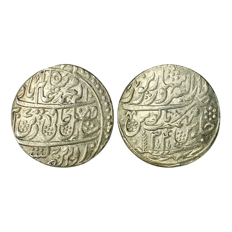 Marathas, Saharanpur Mint, Rupee, Silver, 11.18 g, in the name of Shah Alam II, complete m