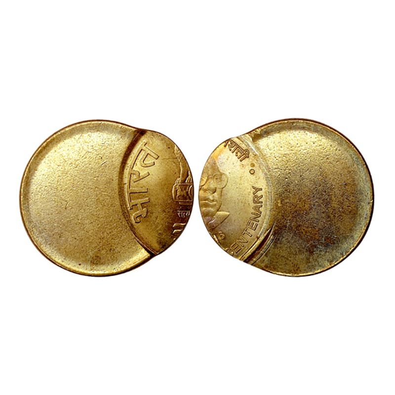 5 Rupees Error, Nickel-Brass, 6.06 g, Biju Patnaik Birth Centenary Commemorative Issue, 20