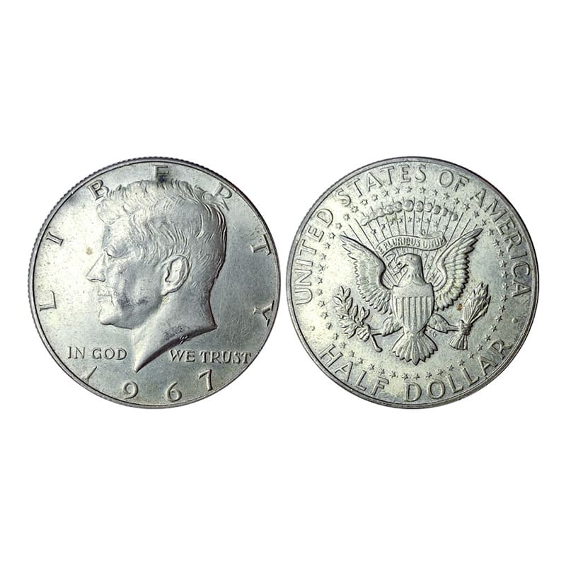 USA, ½ Dollar, Silver, 1967, Liberty. Extremely Fine. Scarce. ...