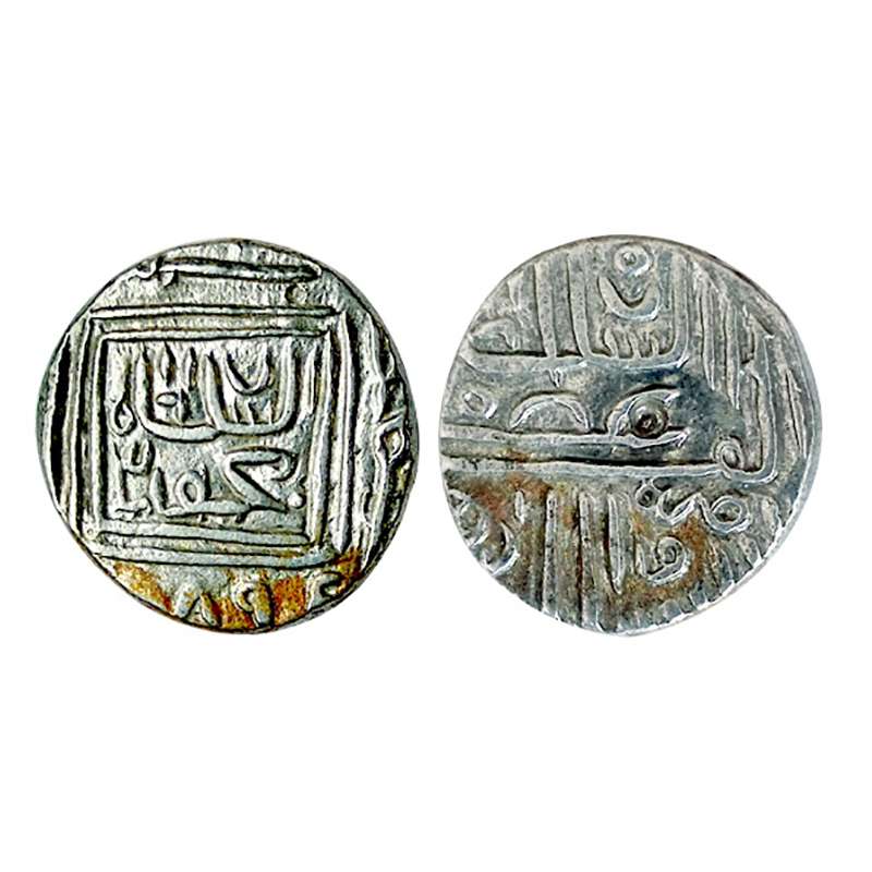 Gujarat Sultanate, Mahmud Shah I, Silver, ½ Tanka, Muhammadabad Shahr-i-Mukkaram mint, AH 