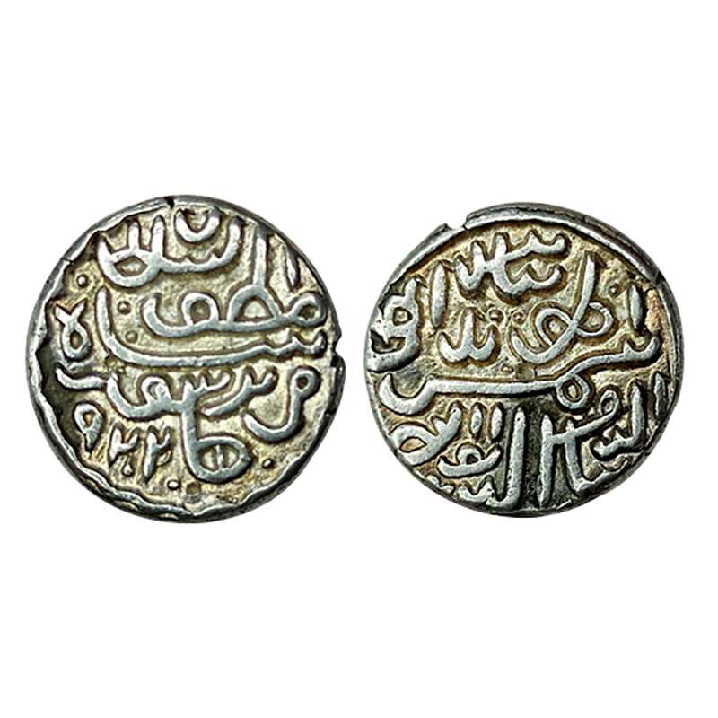 Gujarat Sultanate, Muzaffar Shah II, Silver, Tanka, Burhanpur mint, AH 922 (G&G# G240). Al