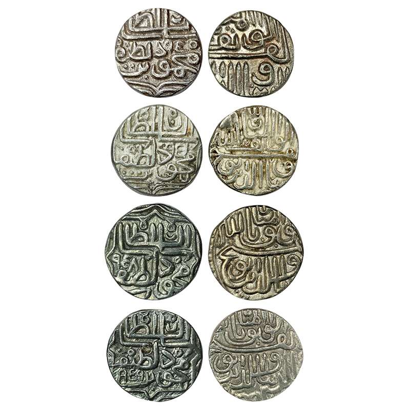 Gujarat Sultanate, Mahmud Shah III, Silver (4), Tanka, AH 958, 959, 960 and 961 (G&G# G414