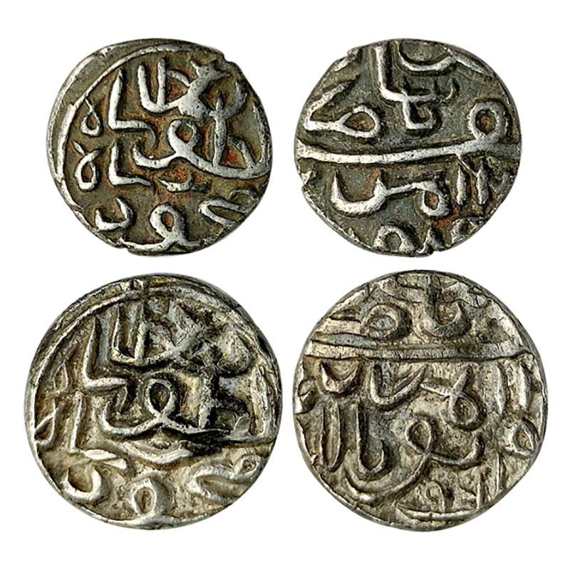 Gujarat Sultanate, Mahmud Shah III, Silver (2), Tanka & ½ Tanka, AH 954, 955, 956 and 957 