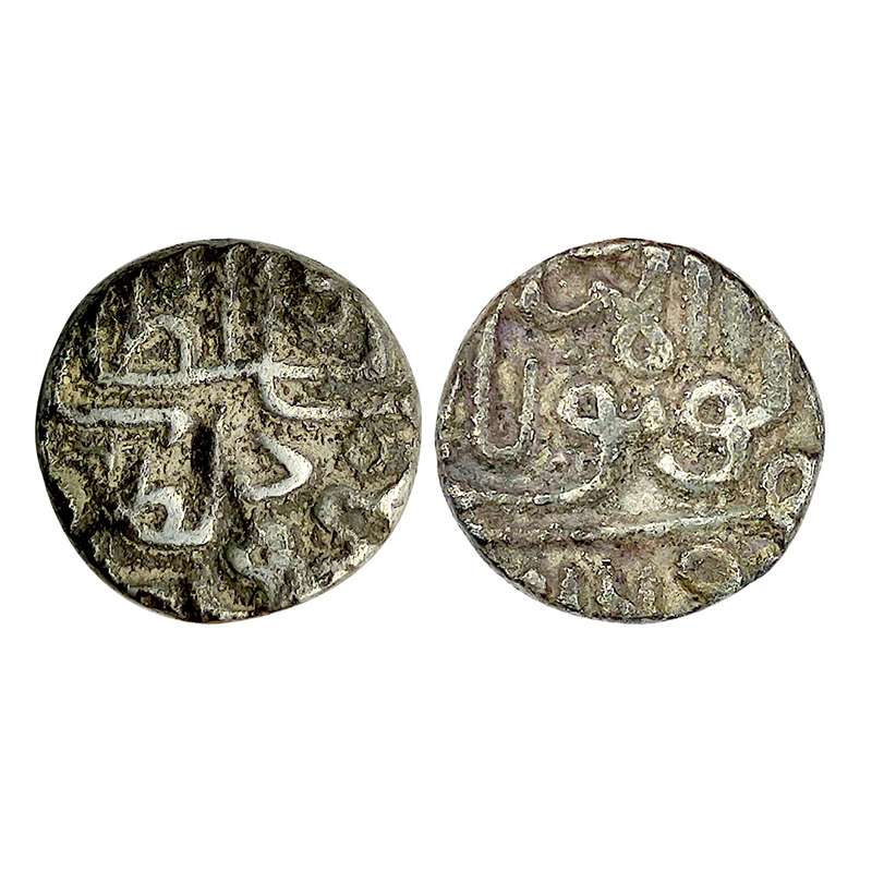 Gujarat Sultanate, Mahmud Shah III, Silver, ½ Tanka (G&G# 419). Very Fine+, Scarce....