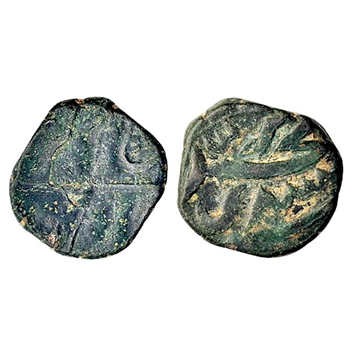 Alamgir II, Mahmud Bandar mint, ½ Paisa, Copper, 6.51 g, complete mint name on rev. Very F