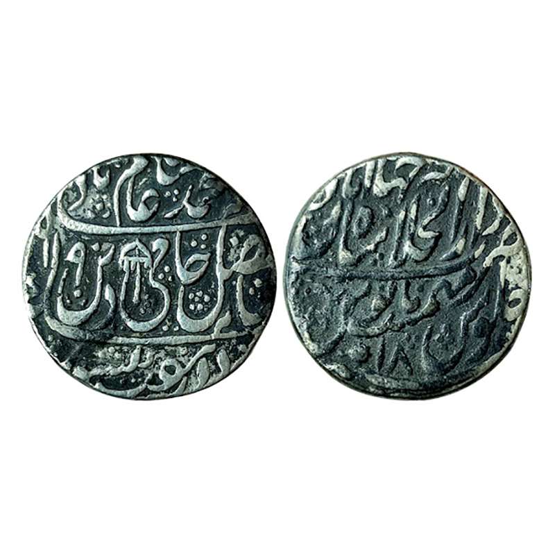 Shah Alam II, Shahjahanabad mint, Rupee, Silver, Chhatra as a mint mark on obv, AH 1190, R