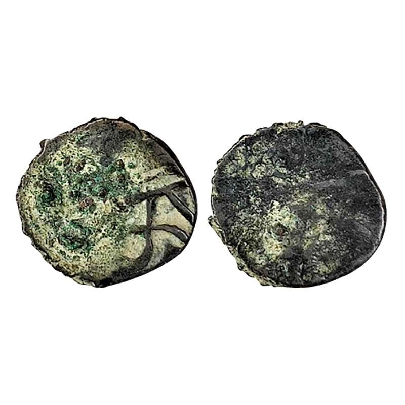 Manipur, anonymous issue, uniface, 19th century AD, Copper, Bell Metal, 0.64 g Sel, ND, KM