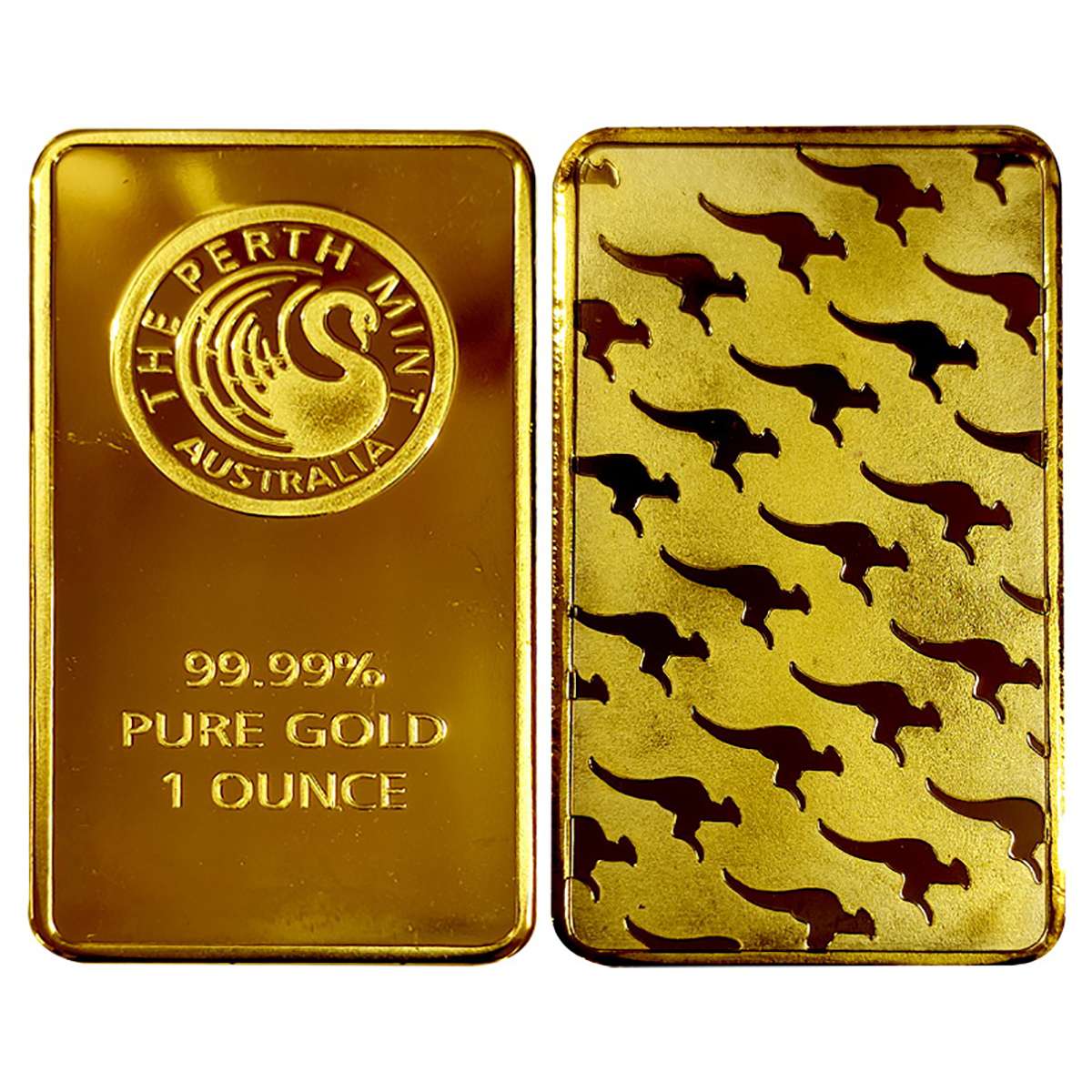 Perth Mint. Ounce Gold bar, OMS Issue, Gold gilt on copper, 31.4 g. Or ounce. Struck from 