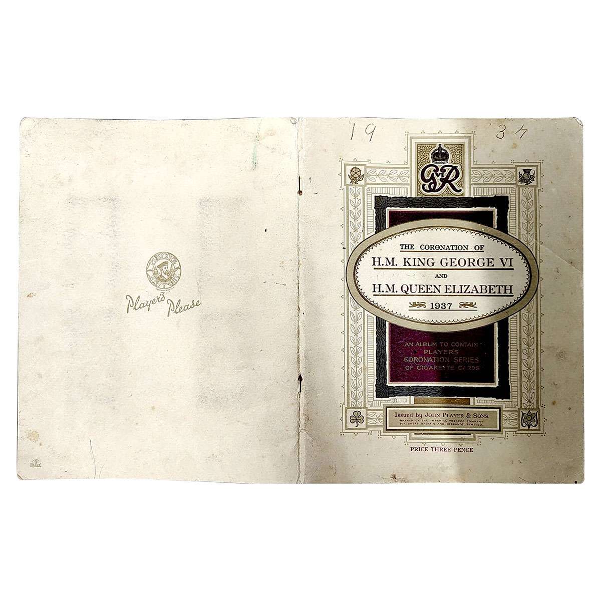 Album of the Coronation of HM King George VI and HM Queen Elizabeth, 1937, paper, 200x250 