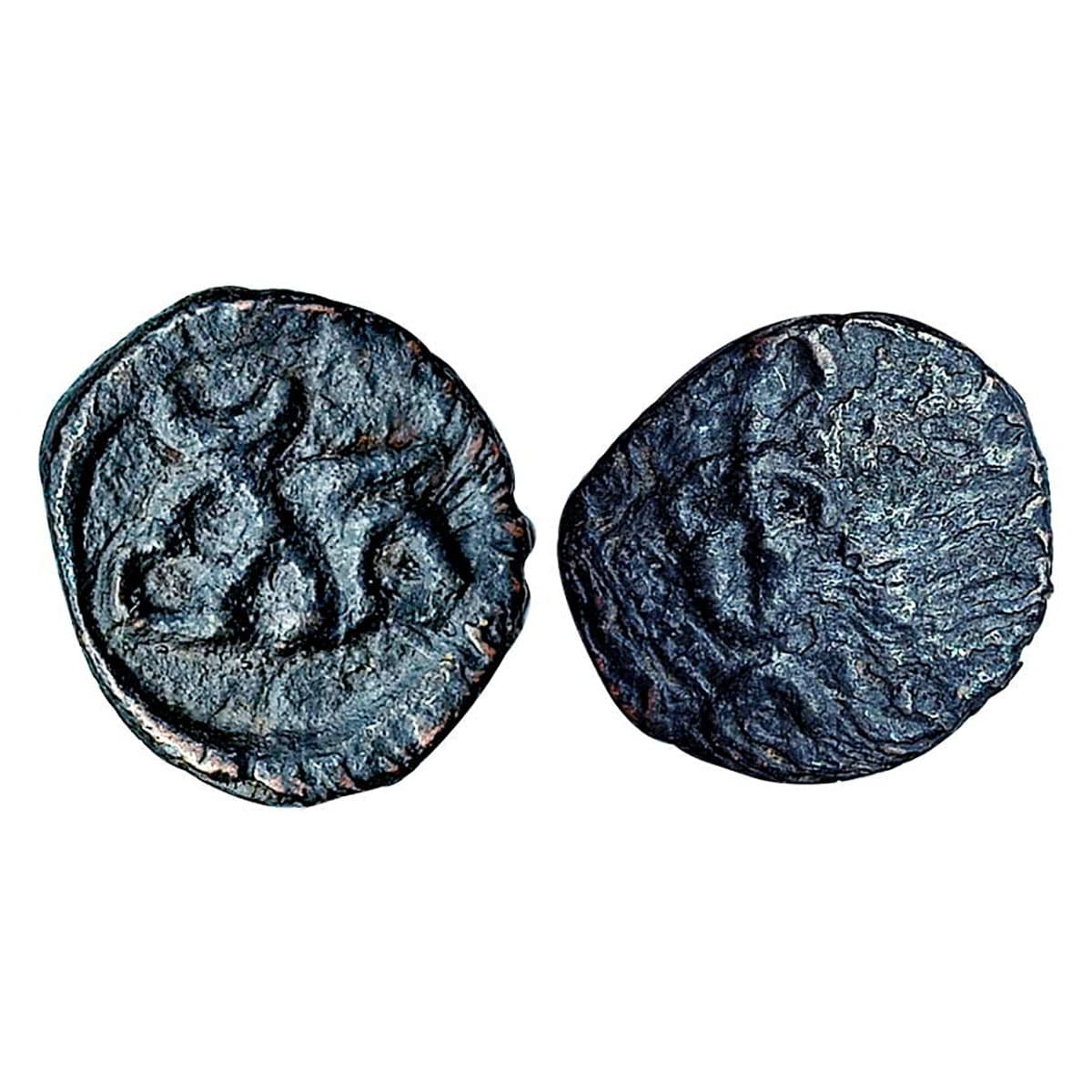 Post-Mauryan, Taxila (local coinage) (c. 185-160 BC), Large ‘Punch-mark’ type, Copper Kars