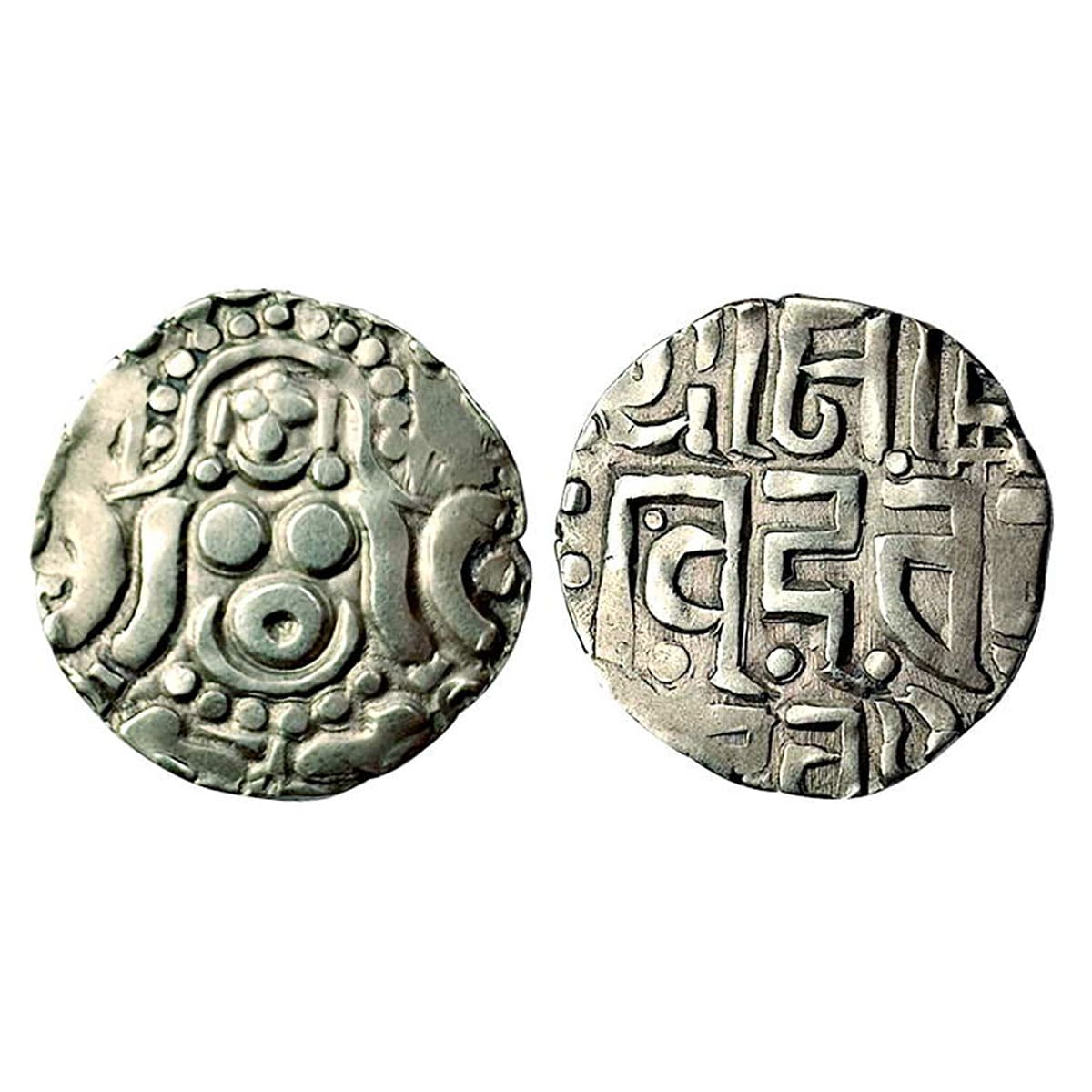 Gahadavalas of Kanauj, Govinda Chandradeva, Gold 4½ Masha, Dramma, 3.96 g, obv. Goddess La