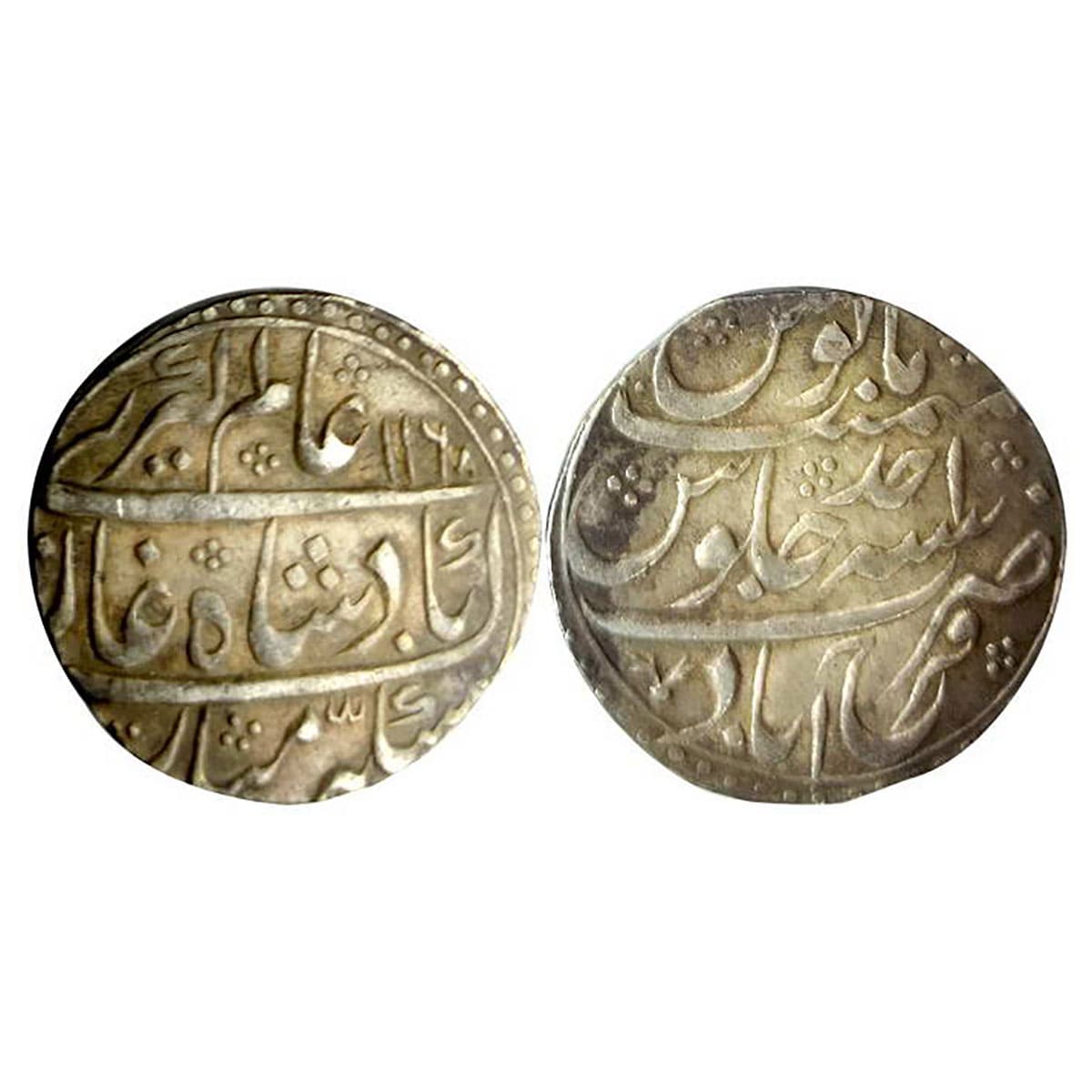 Nawabs of Farrukhabad, Rupee, Silver, in the name of Alamgir II, Farrukhabad Mint, AH 1168